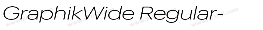 GraphikWide Regular字体转换